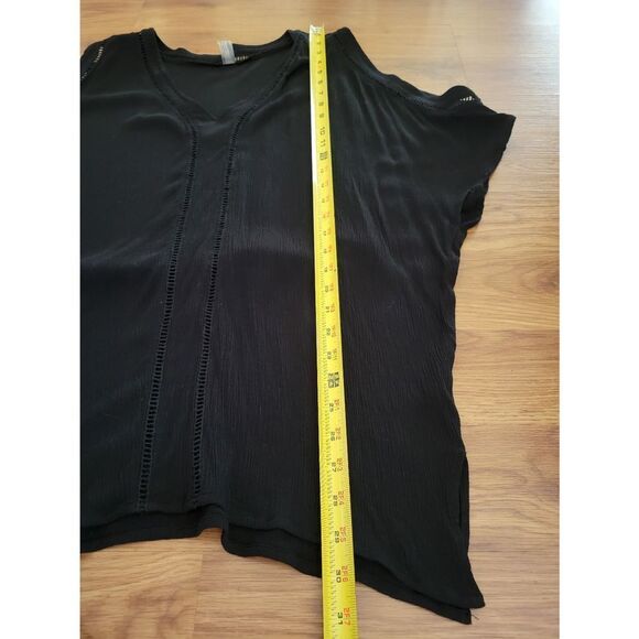 Raisins Bathing Suit Cover Up Black Cold Shoulder Size Small - Picture 4 of 6